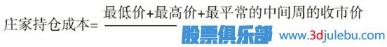 如何計算一只股票的莊家的持倉成本